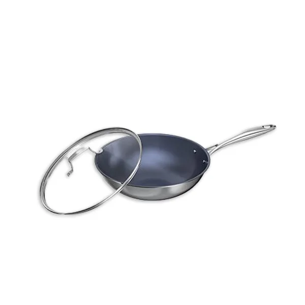 Titanový trimetalický wok 34 cm